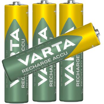 Varta AAA Micro 800mAh NiMH HR03 Reycled Recharge 4 Akkus