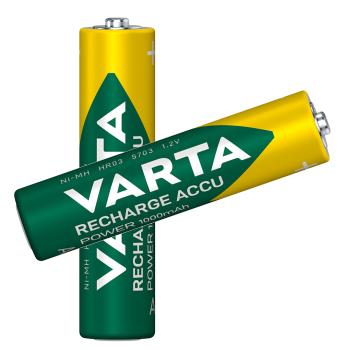 Varta AAA Micro 1000mAh NiMH HR03 Power Recharge 2 Akkus