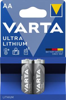 Varta Ultra AA Mignon FR6 Lithium 2 Batterien