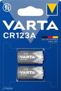 Varta CR123A Lithium 3V CR17345 2 Batterien