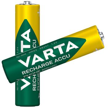 Varta AAA Micro 800mAh NiMH HR03 2Akkus für DECT Telefon