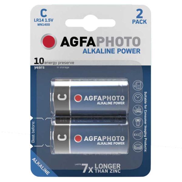 AGFA Power Baby C LR14 Alkaline 2 Batterien