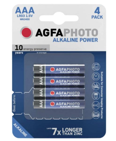 AGFA Power AAA Micro LR03 Alkaline 4 Batterien