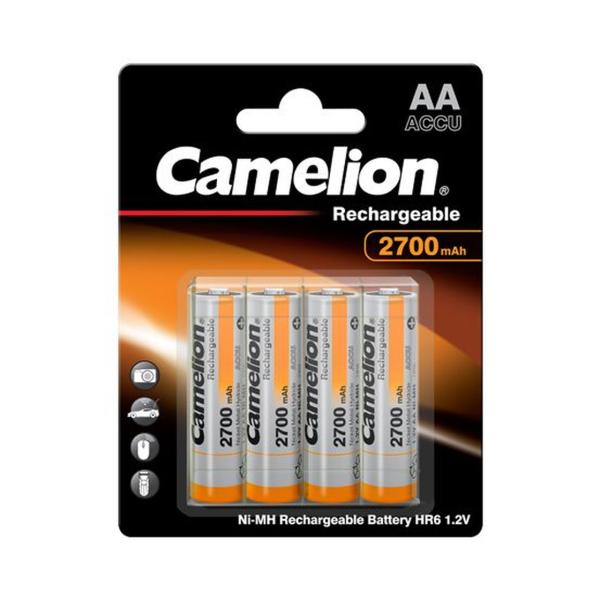 Camelion AA Mignon 2700mAh NiMH HR6 Classic 4 Akkus mit Aufbewahrungsbox