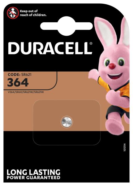 Duracell 364 SR621SW Silberoxid 1.55 V Batterie