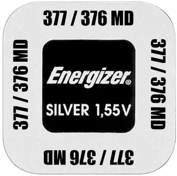 Energizer 376 / 377 SR626 Silberoxid 1.55 V Batterie