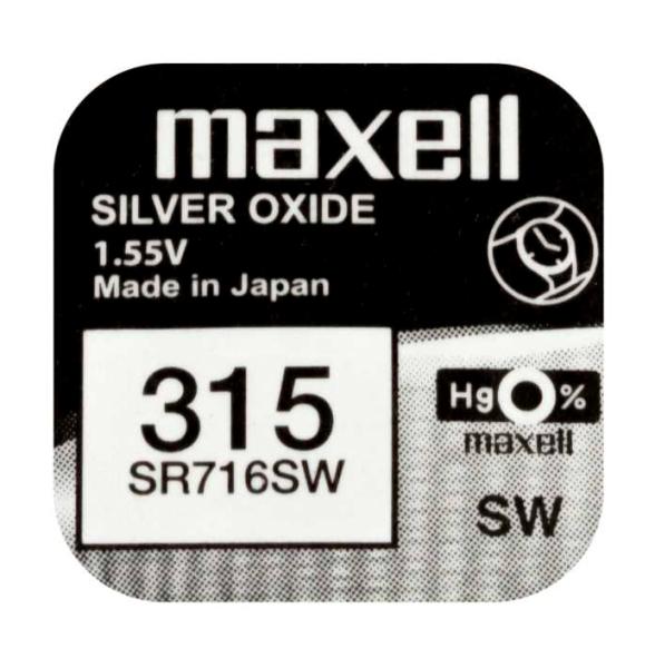 Maxell 315 SR716SW Silberoxid 1.55 V Batterie