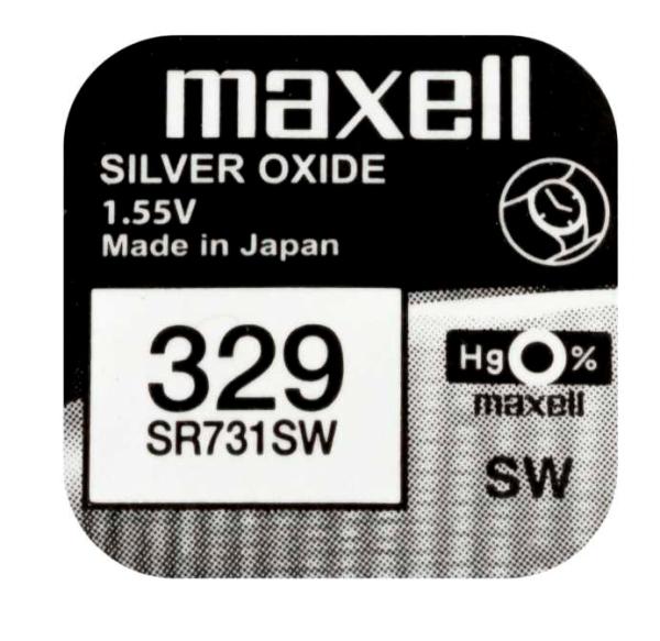 Maxell 329 SR731SW Silberoxid 1.55 V Batterie