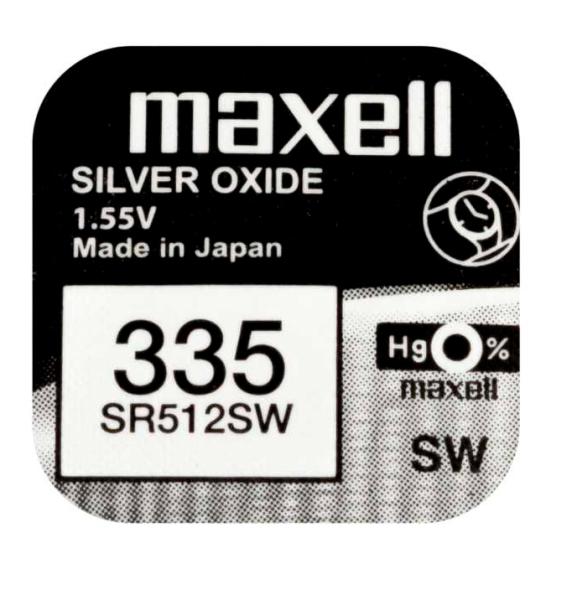 Maxell 335 SR512SW Silberoxid 1.55 V Batterie