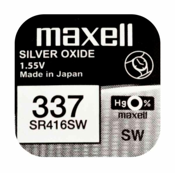 Maxell 337 SR416SW Silberoxid 1.55 V Batterie