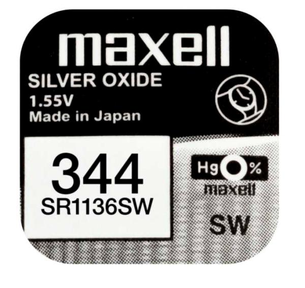 Maxell 344 SR11136SW Silberoxid 1.55 V Batterie