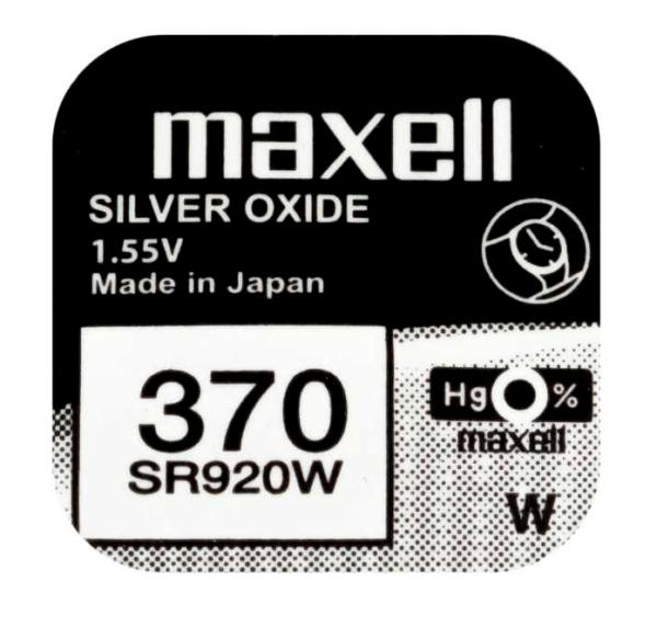 Maxell 370 SR920W Silberoxid 1.55 V Batterie