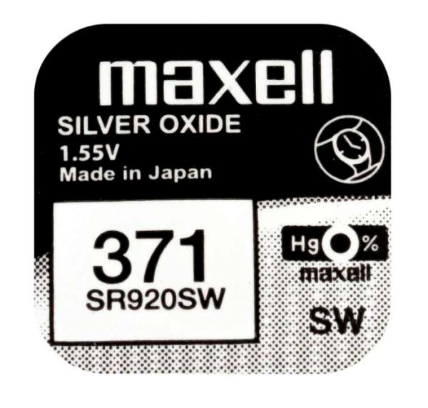 Maxell 371 SR920SW Silberoxid 1.55 V Batterie