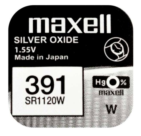 Maxell 391 SR1120W Silberoxid 1.55 V Batterie