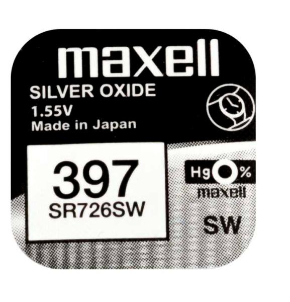 Maxell 397 SR726SW Silberoxid 1.55 V Batterie