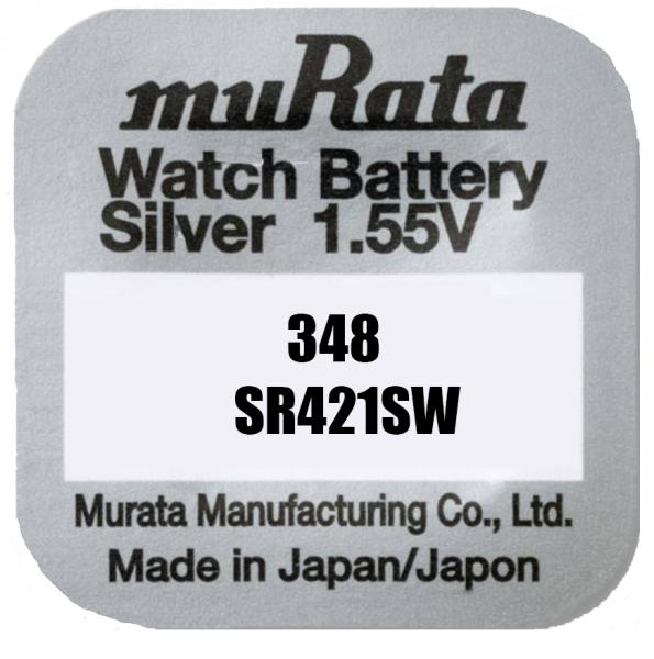 Murata 348 SR421SW Silberoxid 1.55 V Batterie