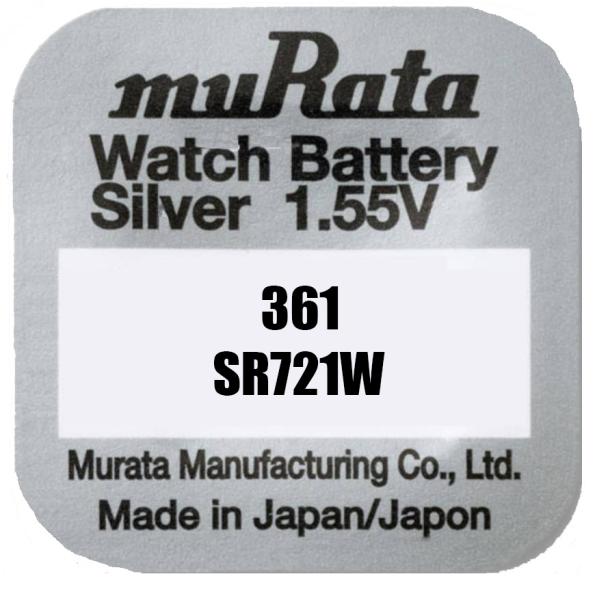 Murata 361 SR721W Silberoxid 1.55 V Batterie