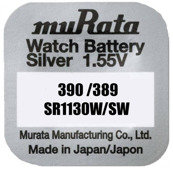 Murata 389 / 390 SR1130 Silberoxid 1.55 V Batterie