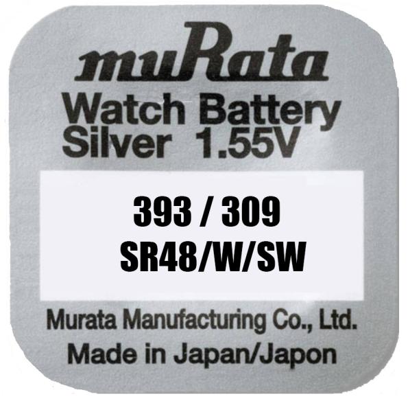 Murata 309 / 393 SR754 Silberoxid 1.55 V Batterie