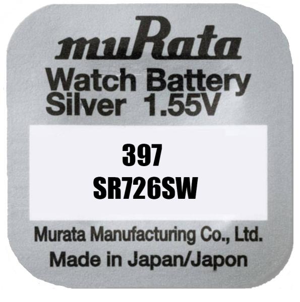 Murata 397 SR726SW Silberoxid 1.55 V Batterie