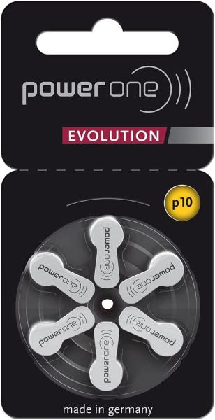 Power One Evolution Typ 10 PR70 Gelb 1,45V Zink Luft – 6 Stück