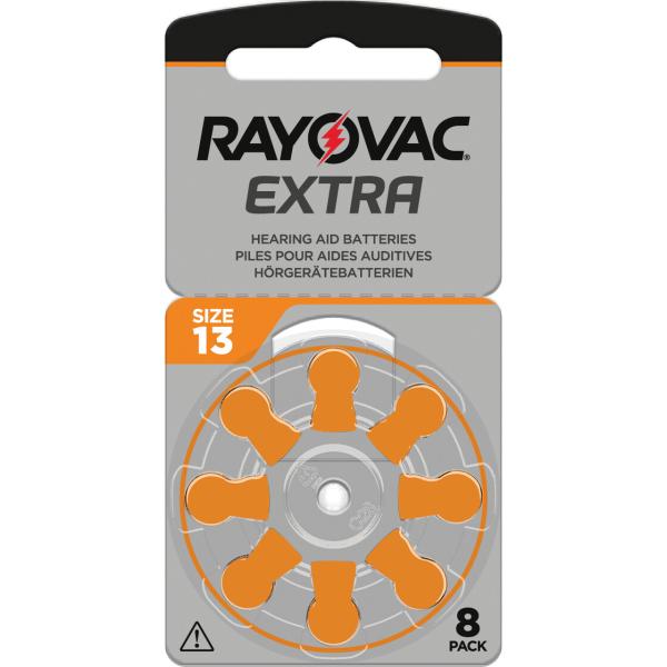 Rayovac Typ 13 PR48 Orange 1,45V Zink Luft – 8 Stück
