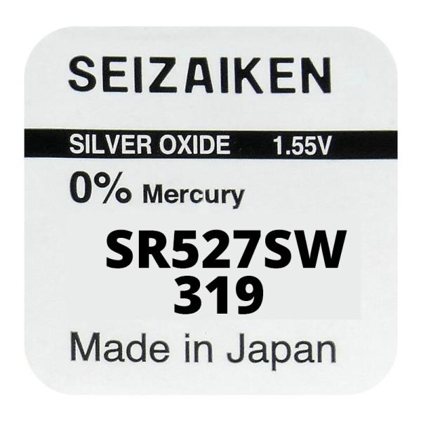 Seizaiken 319 SR527SW Silberoxid 1.55 V Batterie