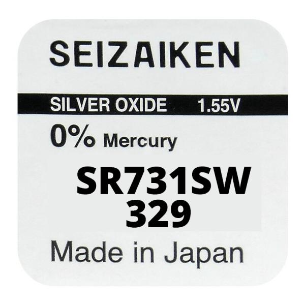 Seizaiken 329 SR731SW Silberoxid 1.55 V Batterie