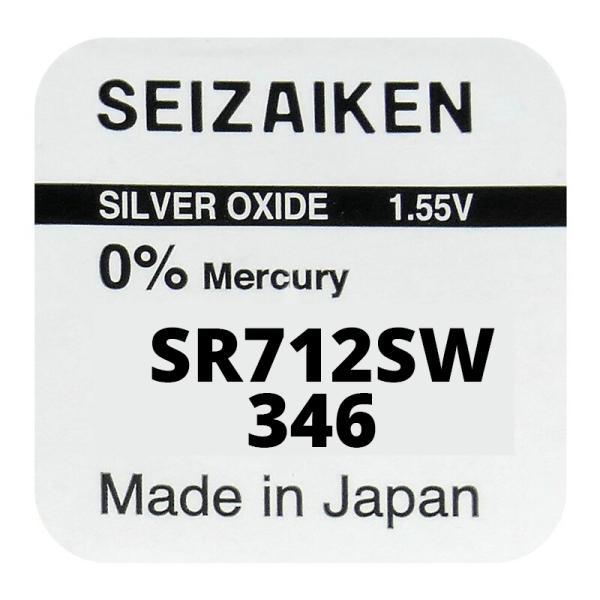 Seizaiken 346 SR712SW Silberoxid 1.55 V Batterie