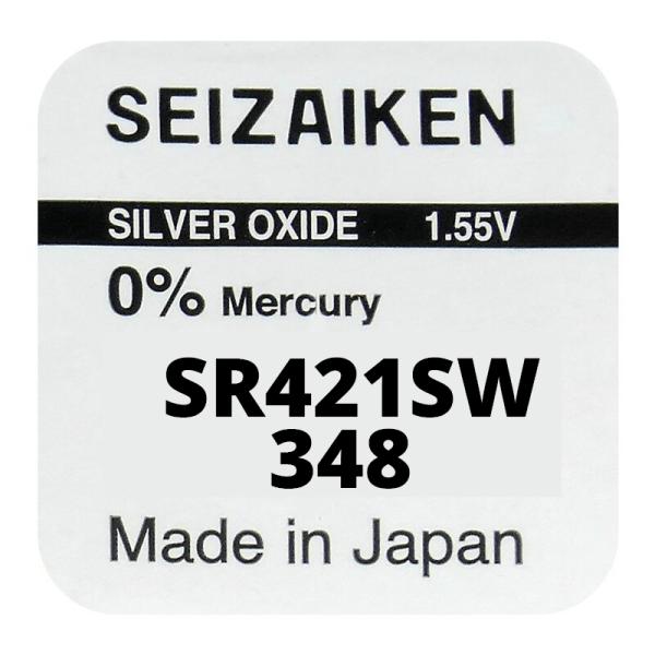Seizaiken 348 SR421SW Silberoxid 1.55 V Batterie