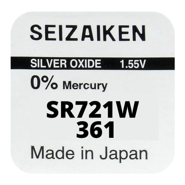 Seizaiken 361 SR721W Silberoxid 1.55 V Batterie