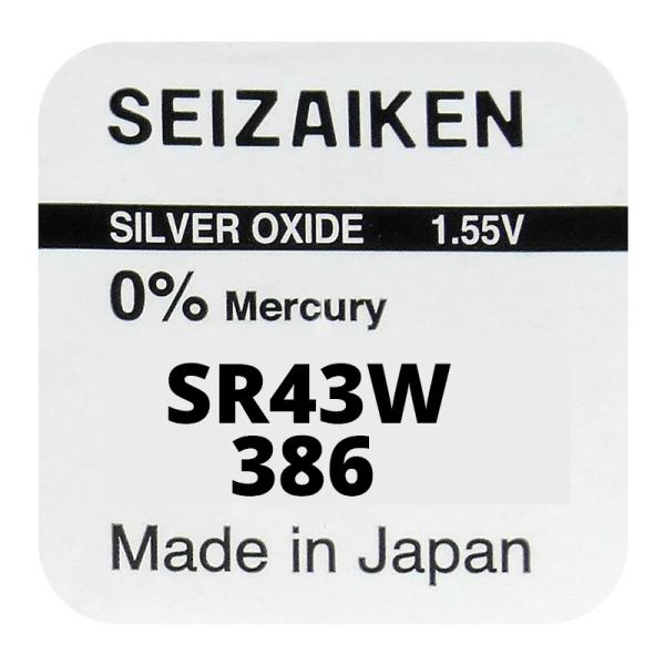 Seizaiken 386 SR1143W Silberoxid 1.55 V Batterie