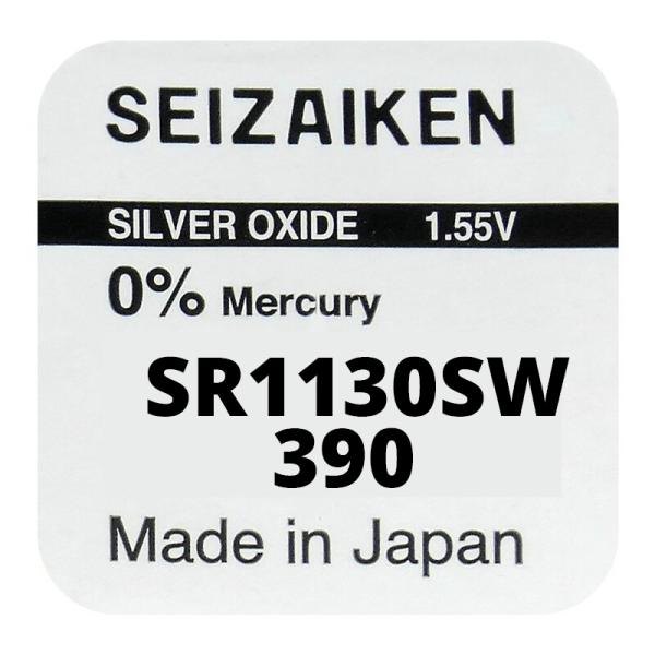 Seizaiken 390 SR1130SW Silberoxid 1.55 V Batterie