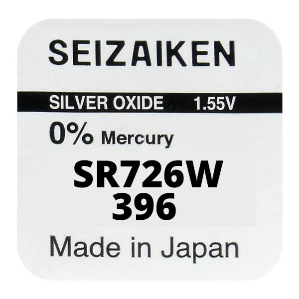 Seizaiken 396 SR726W Silberoxid 1.55 V Batterie