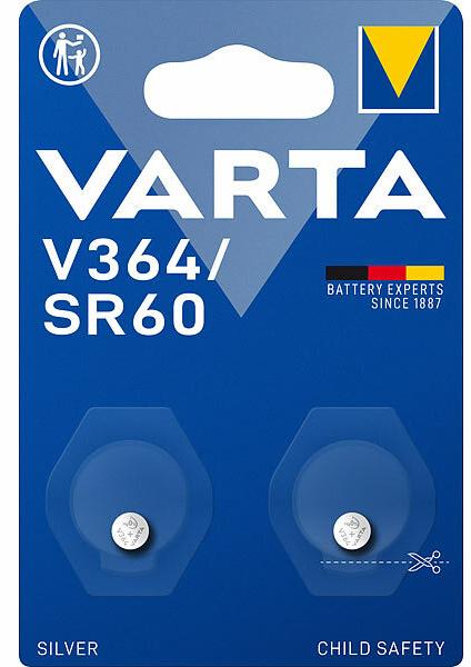 Varta 364 SR621SW Silberoxid 1.55 V 2 Batterien Blister