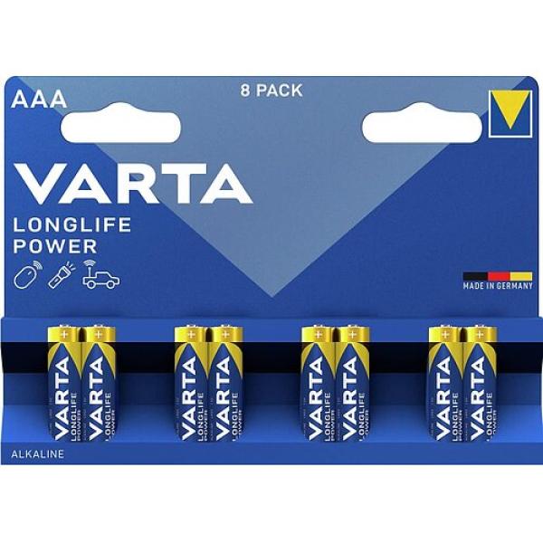 Varta Longlife Power AAA Micro LR03 Alkaline 8 Batterien