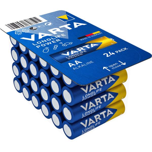 Varta Longlife Power AA Mignon LR6 Alkaline 24 Batterien