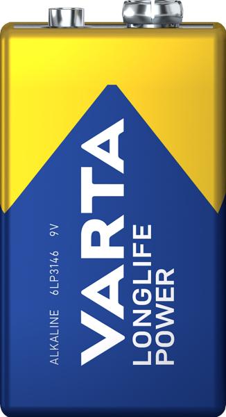 Varta Longlife Power 9V Block 6LR61 Alkaline Batterie lose