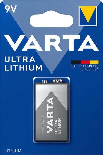 Varta Ultra Lithium 9V Block 6FR22 Batterie